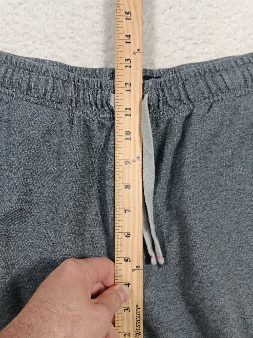 Psycho Bunny Sweat Shorts Mens Large Gray Fleece Jersey Lounge Drawstring Skull